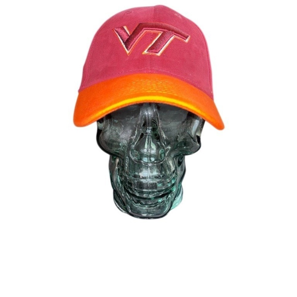 Virginia Tech Hokies VT Logo Adjustable Baseball Cap Maroon & Orange OS NCAA
